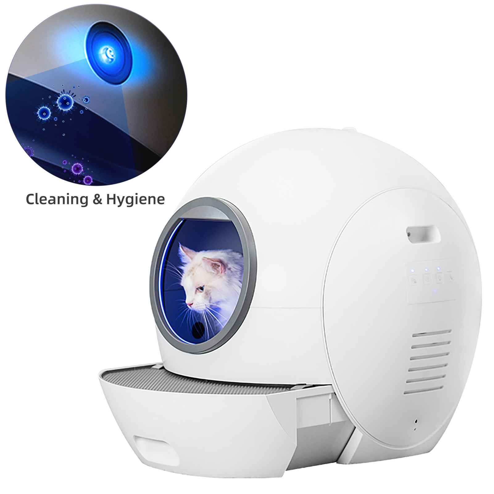 Wifi Self Cleaning Litter Box App Automatic Smart Litter Case Large Cat Toilet Drawer Type Fully Closed Anti Splash Pet